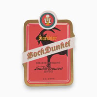 東ドイツ　Bock Dunkel　ドリンクのラベル
