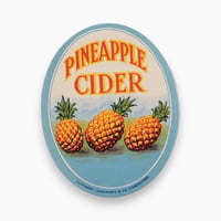 イギリス　PINEAPPLE CIDER　ドリンクのラベル
