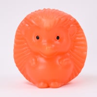 ソビエト　年代不明　オレンジ色のハリネズミ　フィギュア　高さ10.5cm