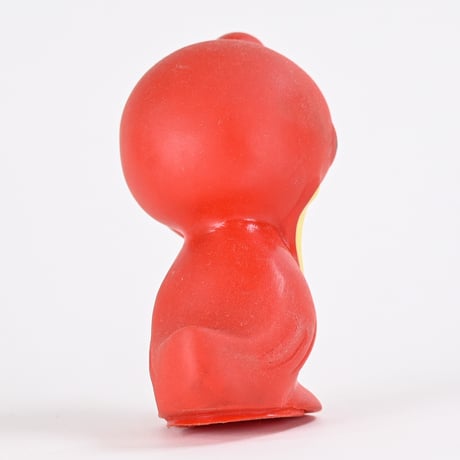 ソビエト　年代不明　赤いアヒル　ソフビ　フィギュア　高さ11.5cm