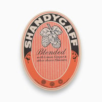 イギリス　SHANDYGAFF　ドリンクのラベル