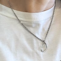 【毎日つけたくなる】シルバー925ビーンズネックレス