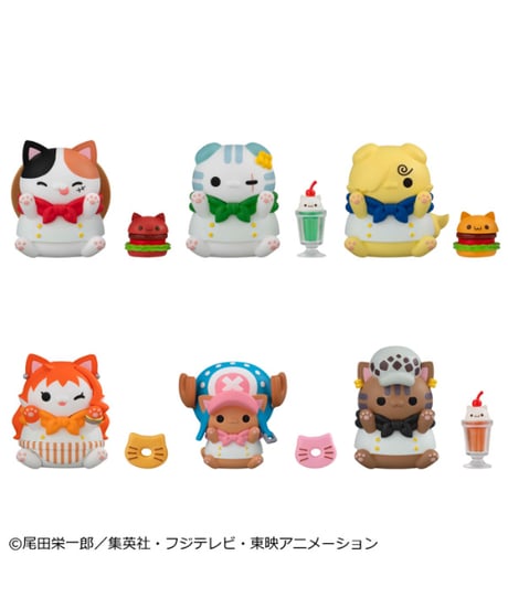 【予約】MEGA CAT PROJECT ワンピース ニャンピースニャーン！DINER！　6個入り1BOX　［メガハウス］