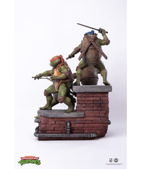 【予約】TMNT ティーンエイジ・ミュータント・ニンジャ・タートルズ 1990/ タートルズ 1/6 ジオラマ スタチュー　［ピュアアーツ］