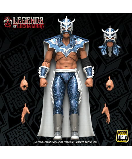 【予約】レジェンド・オブ・ルチャリブレ / ウルティモ・ドラゴン 1/12 アクションフィギュア ホログラフィック・デコ ver. (完成品)  [BOSS FIGHT STUDIO]