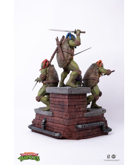 【予約】TMNT ティーンエイジ・ミュータント・ニンジャ・タートルズ 1990/ タートルズ 1/6 ジオラマ スタチュー　［ピュアアーツ］