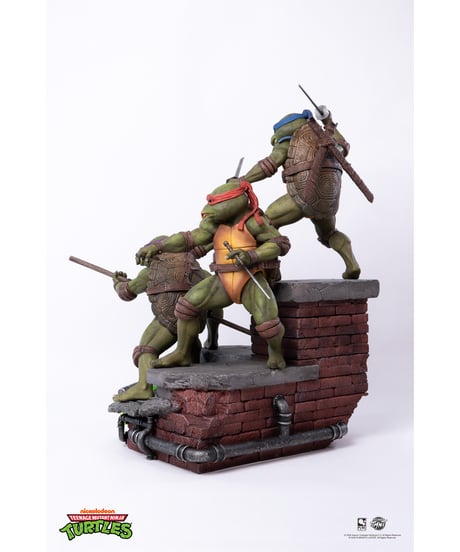 【予約】TMNT ティーンエイジ・ミュータント・ニンジャ・タートルズ 1990/ タートルズ 1/6 ジオラマ スタチュー　［ピュアアーツ］