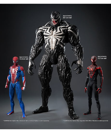 【予約】DLX ヴェノム（通常版）　1/12スケール　塗装済み可動フィギュア　Marvel's Spider-Man 2　[threezero]