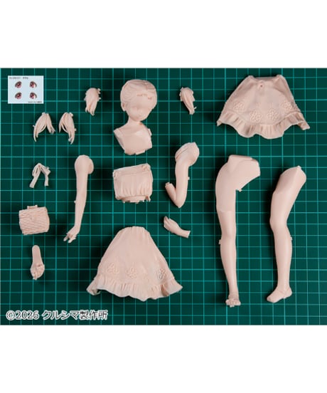 【予約】すずみちゃん　～おでかけ日和～　成形色フレッシュ　レジンキャストキット　［クルシマ製作所］