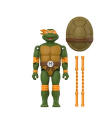 【予約】【送料無料】リ・アクション+/ TMNT ティーンエイジ・ミュータント・ニンジャ・タートルズ wave 2: ミケランジェロ　［スーパー7］