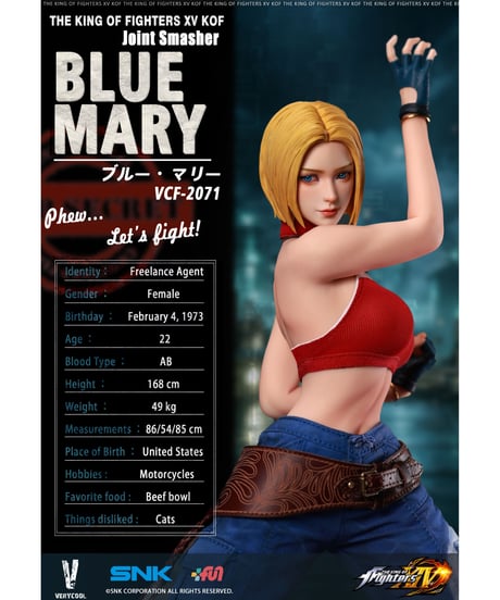 【予約】THE KING OF FIGHTERS XIV ブルー・マリー 1/6 アクションフィギュア　［ベリークール］