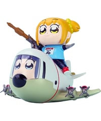 【予約】Chibi Creature ポプ子 & ピピ美 スケルトン競技Ver.　塗装済みソフビフィギュア　ポプテピピック　［エンバートイズ］