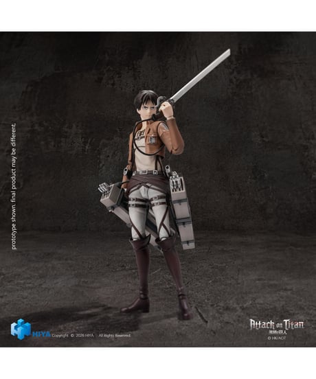 【予約】 進撃の巨人 1/12 アクションフィギュア エレン・イェーガー　［ハイヤトイズ］