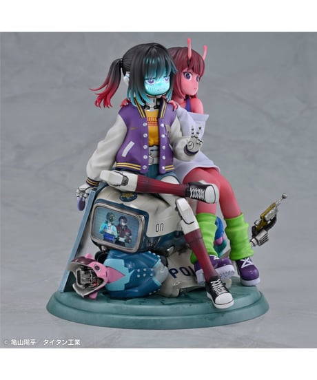 【予約】アニメ『銀河特急 ミルキー☆サブウェイ』チハル＆マキナ　彩色済完成品フィギュア　［メディコス・エンタテインメント］