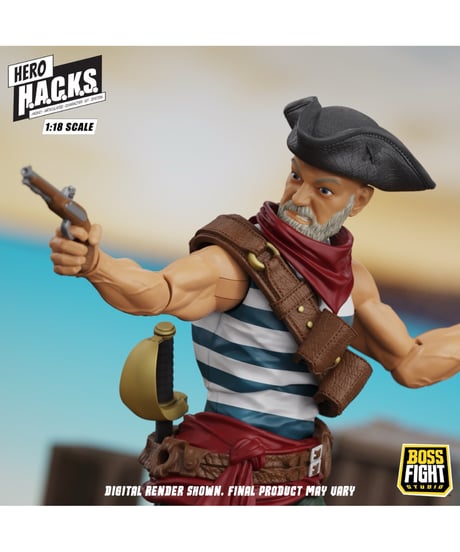【予約】【送料無料】ヒーロー H.A.C.K.S./ ダニエル・ライト: パイレート・クォーターマスター 1/18 アクションフィギュア　［ボスファイトスタジオ］