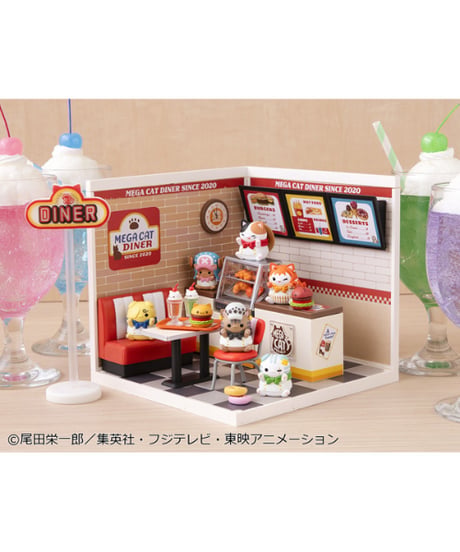 【予約】MEGA CAT PROJECT ワンピース ニャンピースニャーン！DINER！　6個入り1BOX　［メガハウス］
