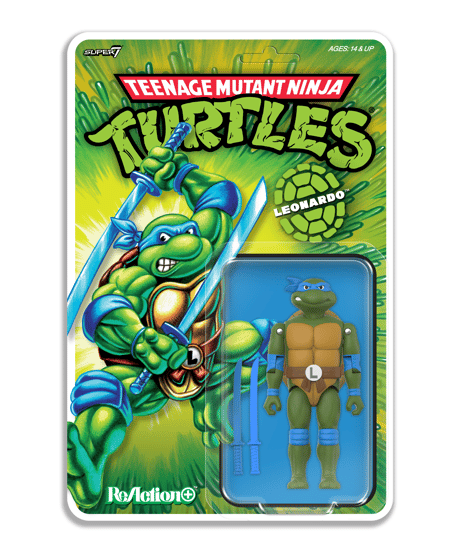 【予約】【送料無料】リ・アクション+/ TMNT ティーンエイジ・ミュータント・ニンジャ・タートルズ wave 2: レオナルド　［スーパー7］