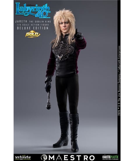 【予約】ラビリンス/ ジャレス ザ・ゴブリンキング 1/6 アクションフィギュア DELUXE GOLD エディション  映画『ラビリンス 魔王の迷宮』 ［インフィニティスタチュー］