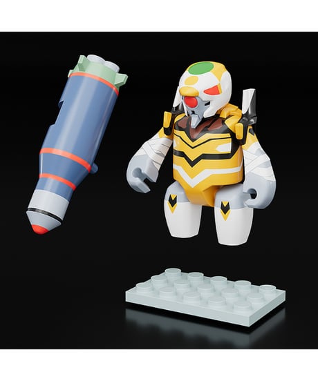【予約】【送料無料】BRICKROID エヴァンゲリオン零号機（改）『：破』ver.　ヱヴァンゲリヲン新劇場版　  プラスチック製 塗装済み可動フィギュア　[ グッドスマイルカンパニー ]