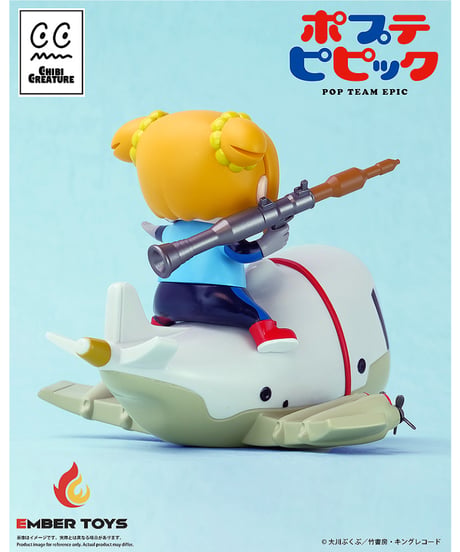 【予約】Chibi Creature ポプ子 & ピピ美 スケルトン競技Ver.　塗装済みソフビフィギュア　ポプテピピック　［エンバートイズ］