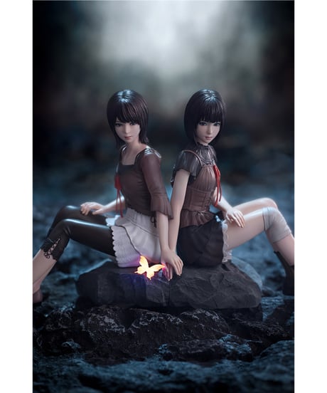 【予約】OSHI WORKS　天倉 澪・天倉 繭　 「零 ～紅い蝶～ REMAKE」　PVC塗装済み完成品　［コトブキヤ］