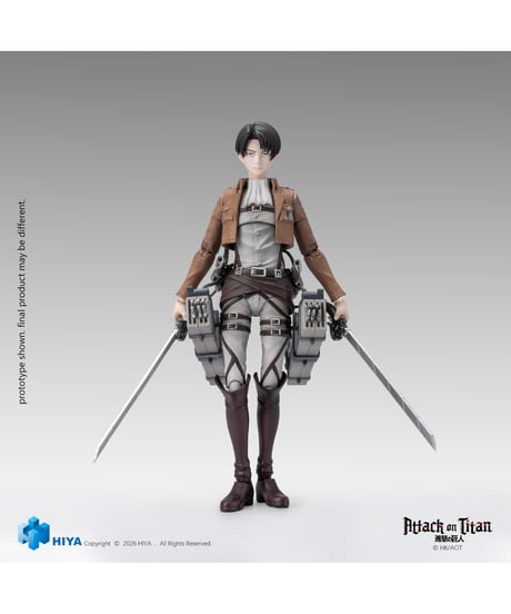 【予約】 進撃の巨人 1/12 アクションフィギュア リヴァイ・アッカーマン　［ハイヤトイズ］