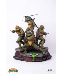 【予約】TMNT ティーンエイジ・ミュータント・ニンジャ・タートルズ 1990/ タートルズ 1/6 ジオラマ スタチュー　［ピュアアーツ］