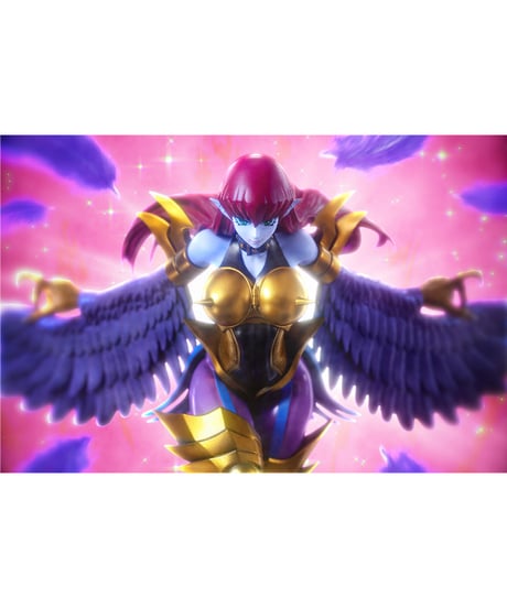 【予約】OSHI WORKS　ハーピィ・レディ　PVC塗装済み完成品　遊☆戯☆王デュエルモンスターズ　［コトブキヤ］
