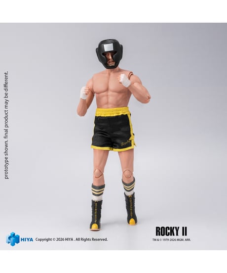 【予約】ロッキー2 1/12 アクションフィギュア ロッキー・バルボア (ボクサー版) (完成品)　［ハイヤトイズ］
