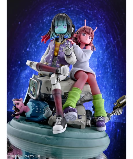 【予約】アニメ『銀河特急 ミルキー☆サブウェイ』チハル＆マキナ　彩色済完成品フィギュア　［メディコス・エンタテインメント］
