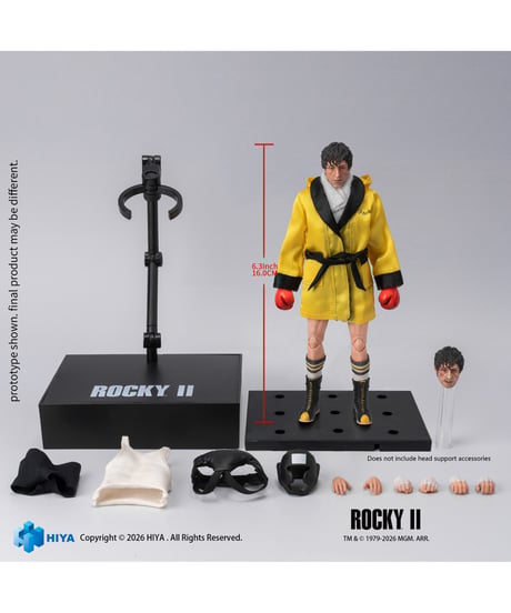 【予約】ロッキー2 1/12 アクションフィギュア ロッキー・バルボア (ボクサー版) (完成品)　［ハイヤトイズ］
