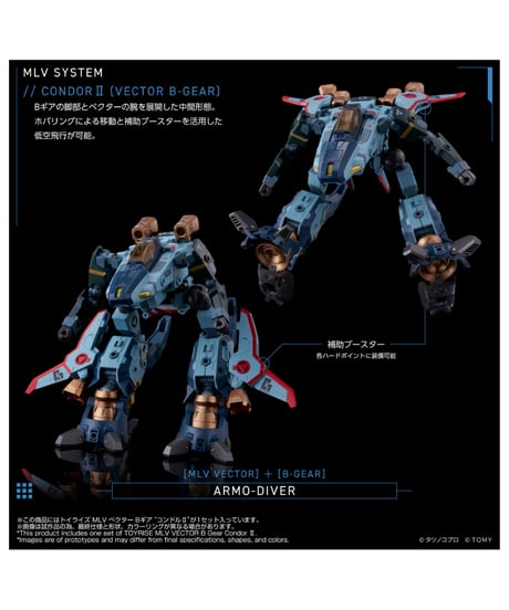 【予約】トイライズ MLV ベクター Bギア “コンドルII”　機甲創世記モスピーダ ANOTHER GENESIS　[TOMY]