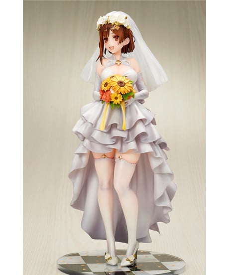 【予約】ライザのアトリエ３ ～終わりの錬金術士と秘密の鍵～　ライザ（ライザリン・シュタウト）ウェディングStyle　1/7　塗装済み完成品　［キューズQ］