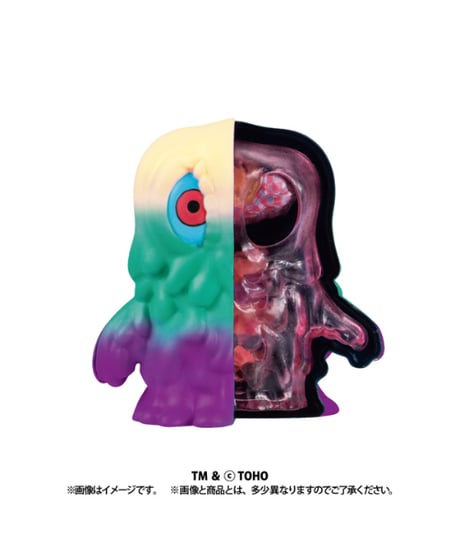 【予約】INSIDE FANTASY ヘドラ　4個入り1BOX　『ゴジラ』　彩色済みフィギュア　［メガハウス］
