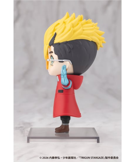 【予約】OSHI WORKS Mini ヴァッシュ・ザ・スタンピード　TRIGUN STARGAZE　PVC塗装済み完成品　［コトブキヤ］