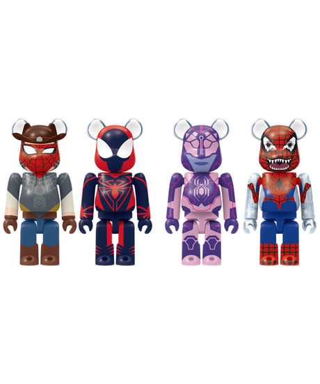 【予約】B＠ MARVEL『SPIDER-MAN: SPIDER-VERSE』 Happyくじ　100個入り1BOX　［メディコム・トイ］