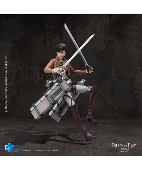 【予約】 進撃の巨人 1/12 アクションフィギュア エレン・イェーガー　［ハイヤトイズ］