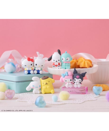 【予約】【送料無料】ぴたきゅーと サンリオキャラクターズ【再販】　4個入り1BOX［メガハウス］