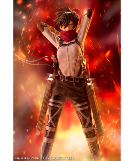 【予約】OSHI WORKS ミカサ・アッカーマン The Final Season ver.　PVC塗装済み完成品　TVアニメ『進撃の巨人』The Final Season　［コトブキヤ］