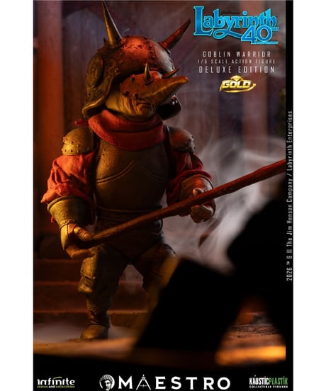 【予約】ラビリンス/ ジャレス ザ・ゴブリンキング 1/6 アクションフィギュア DELUXE GOLD エディション  映画『ラビリンス 魔王の迷宮』 ［インフィニティスタチュー］
