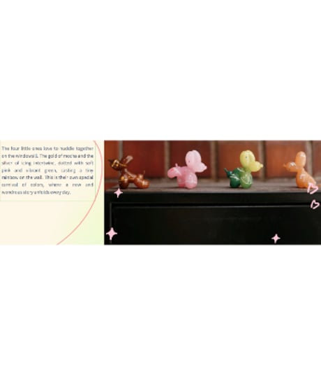 【予約】【送料無料】Happy Balloon Dog「幻色カーニバル」 ミニフィギュア4体セット　[BLUEPIPER（ブルーパイパー）]
