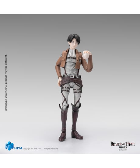 【予約】 進撃の巨人 1/12 アクションフィギュア リヴァイ・アッカーマン　［ハイヤトイズ］