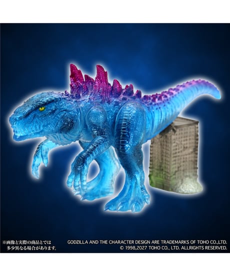 【予約】MSS ゴジラEX【第26弾】ゴジラ（1998）クリアブルー Ver.　彩色済み完成品　[CCP JAPAN]