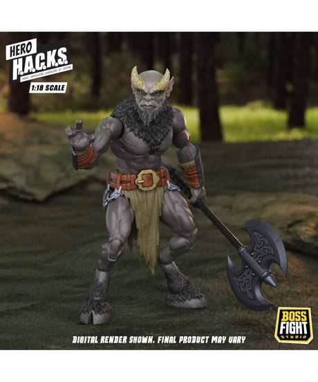 【予約】【送料無料】ヒーロー H.A.C.K.S./ ミノス・オーロクソス: ラビリンシアン・ウォリアー 1/18 アクションフィギュア　［ボスファイトスタジオ］
