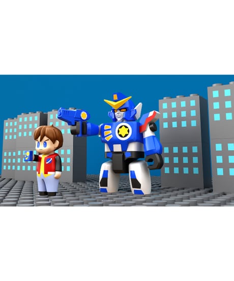 【予約】BRICKROID ダ・ガーン＆高杉星史セット　塗装済み可動フィギュア　伝説の勇者ダ・ガーン　［グッドスマイルカンパニー］