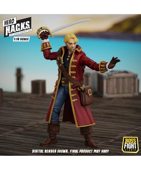 【予約】【送料無料】"ヒーロー H.A.C.K.S./ ジョン・ブラッドフォード: キャプテン・オブ・ザ・テンポラル・ボイジャー 1/18 アクションフィ ギュア"　［ボスファイトスタジオ］