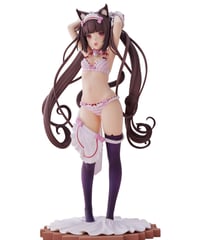 【予約】ショコラ〜着替えのひと時〜　1/7　塗装済み完成PVCフィギュア　ネコぱら　［PLUM］