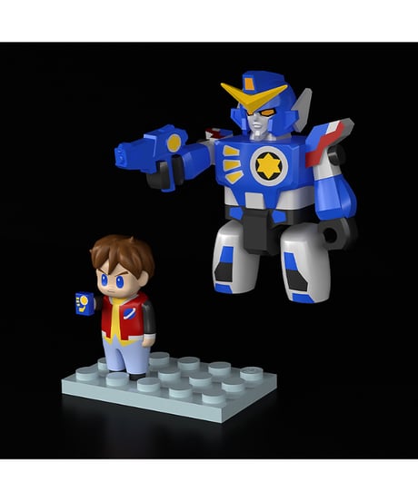 【予約】BRICKROID ダ・ガーン＆高杉星史セット　塗装済み可動フィギュア　伝説の勇者ダ・ガーン　［グッドスマイルカンパニー］