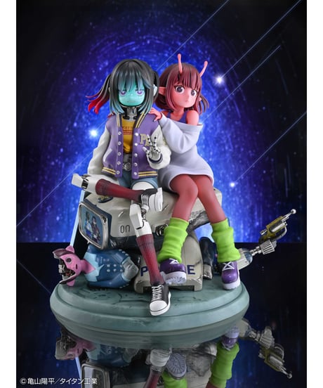 【予約】アニメ『銀河特急 ミルキー☆サブウェイ』チハル＆マキナ　彩色済完成品フィギュア　［メディコス・エンタテインメント］