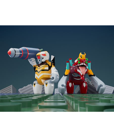 【予約】【送料無料】BRICKROID エヴァンゲリオン零号機（改）『：破』ver.　ヱヴァンゲリヲン新劇場版　  プラスチック製 塗装済み可動フィギュア　[ グッドスマイルカンパニー ]